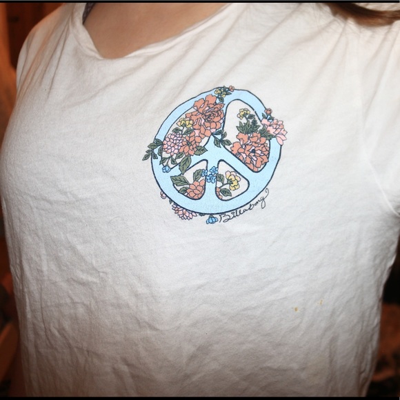 ❌SOLD❌ Billabong 🌊 peace sign crop top - Picture 4 of 7